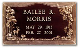 bronze headstones