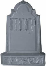 plastic headstones